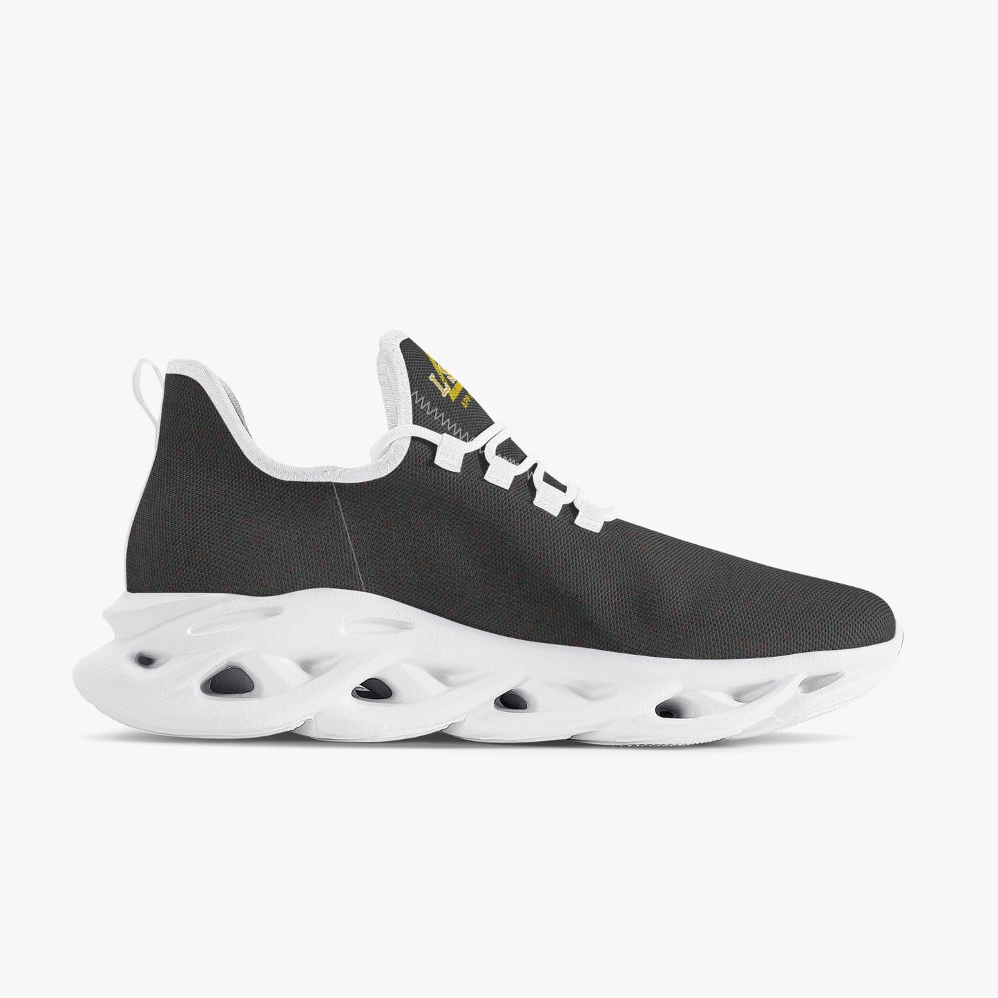 Dark Grey Bounce Mesh Knit Sneakers