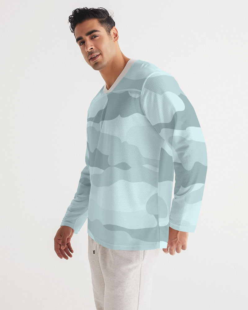 Pop Camo Men's Long Sleeve Sports Jersey