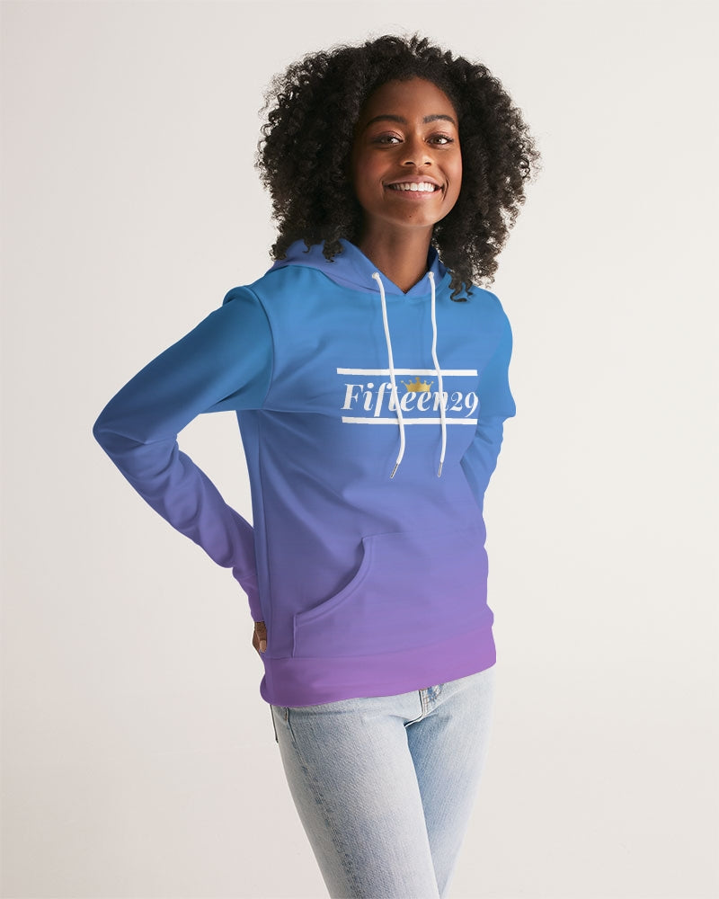 1529 Purple & Blue Women's Hoodie