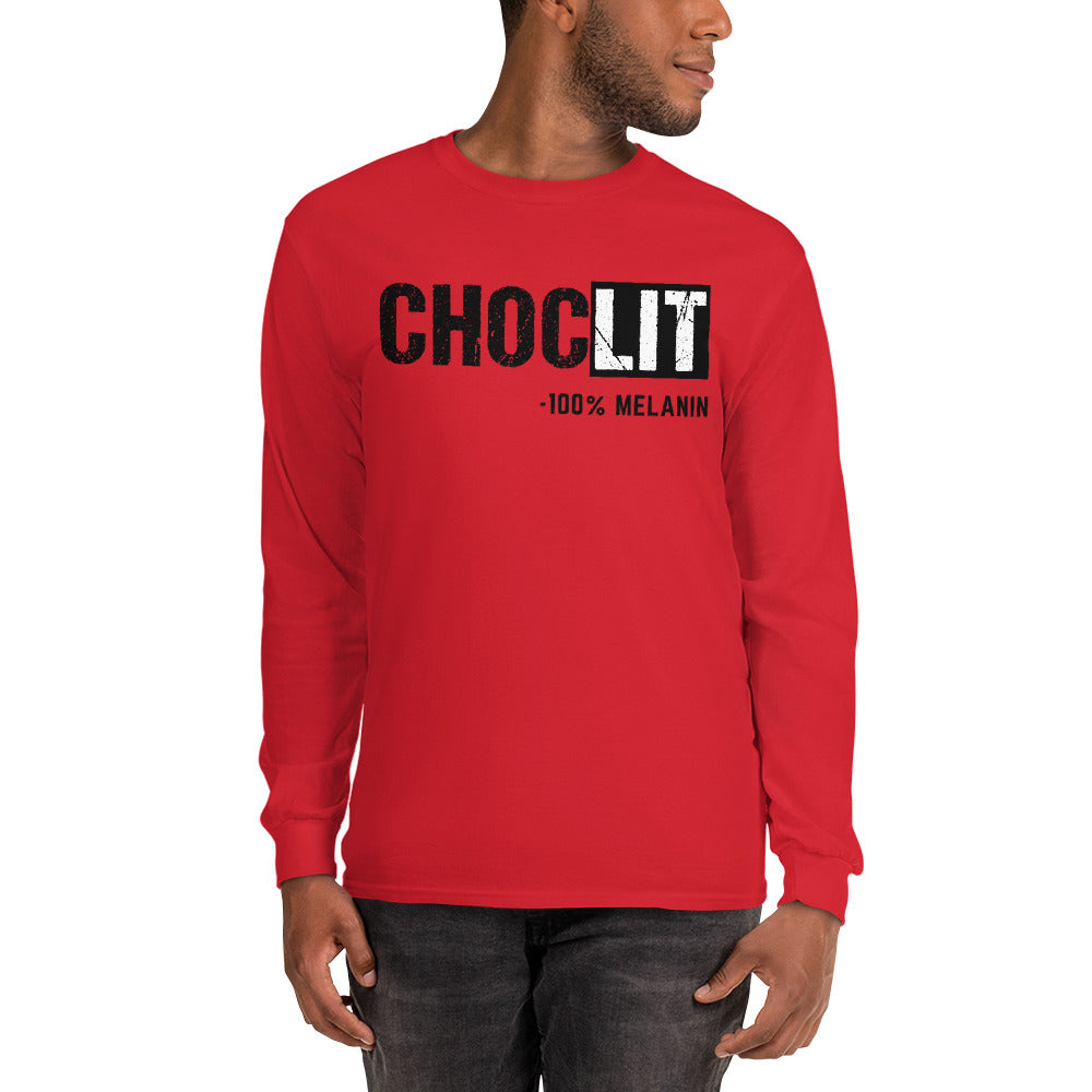 Choc-Lit Long Sleeve Shirt|Melanin|Chocolate