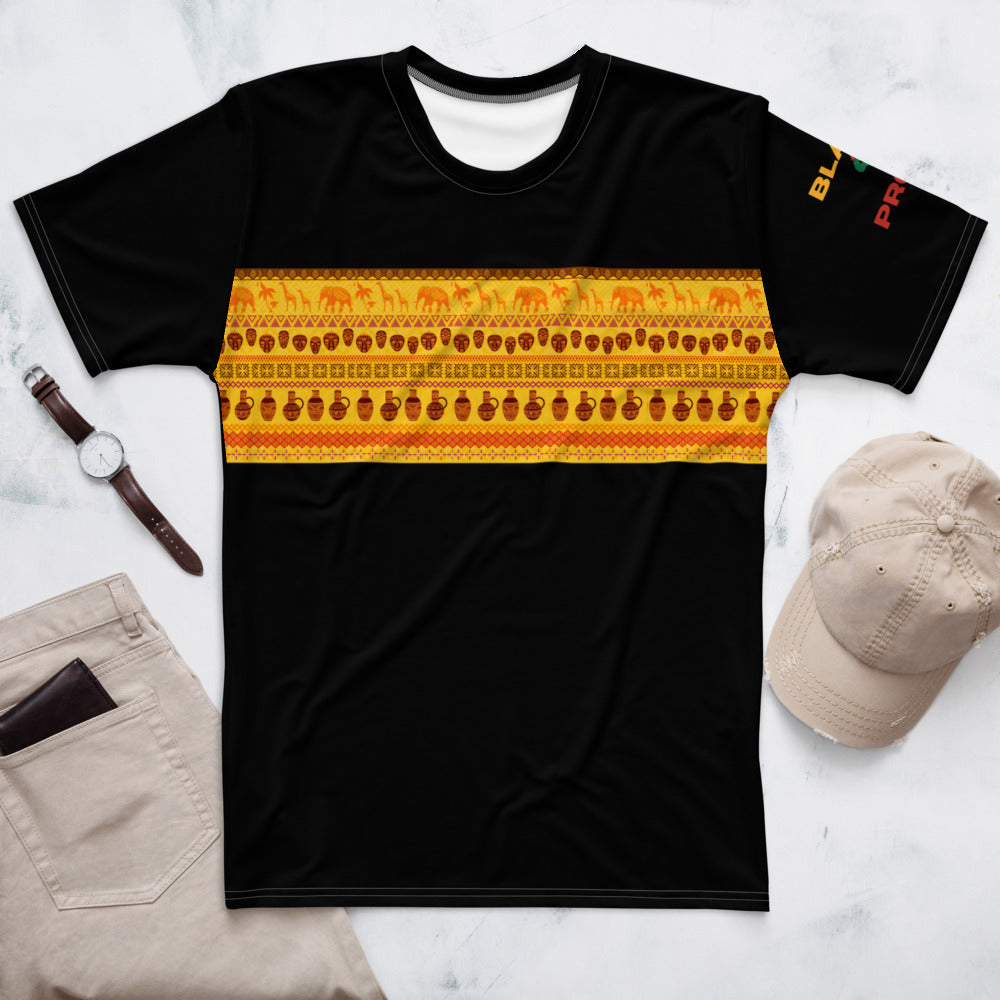 Black & Proud African Print Chest - Black