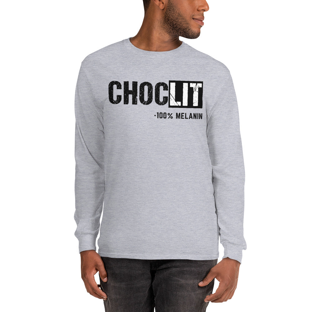 Choc-Lit Long Sleeve Shirt|Melanin|Chocolate