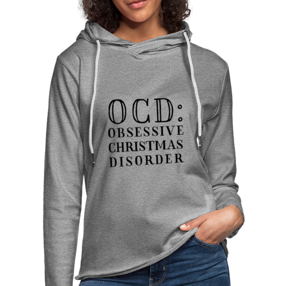 OCD Funny Christmas Terri Hoodie - heather gray