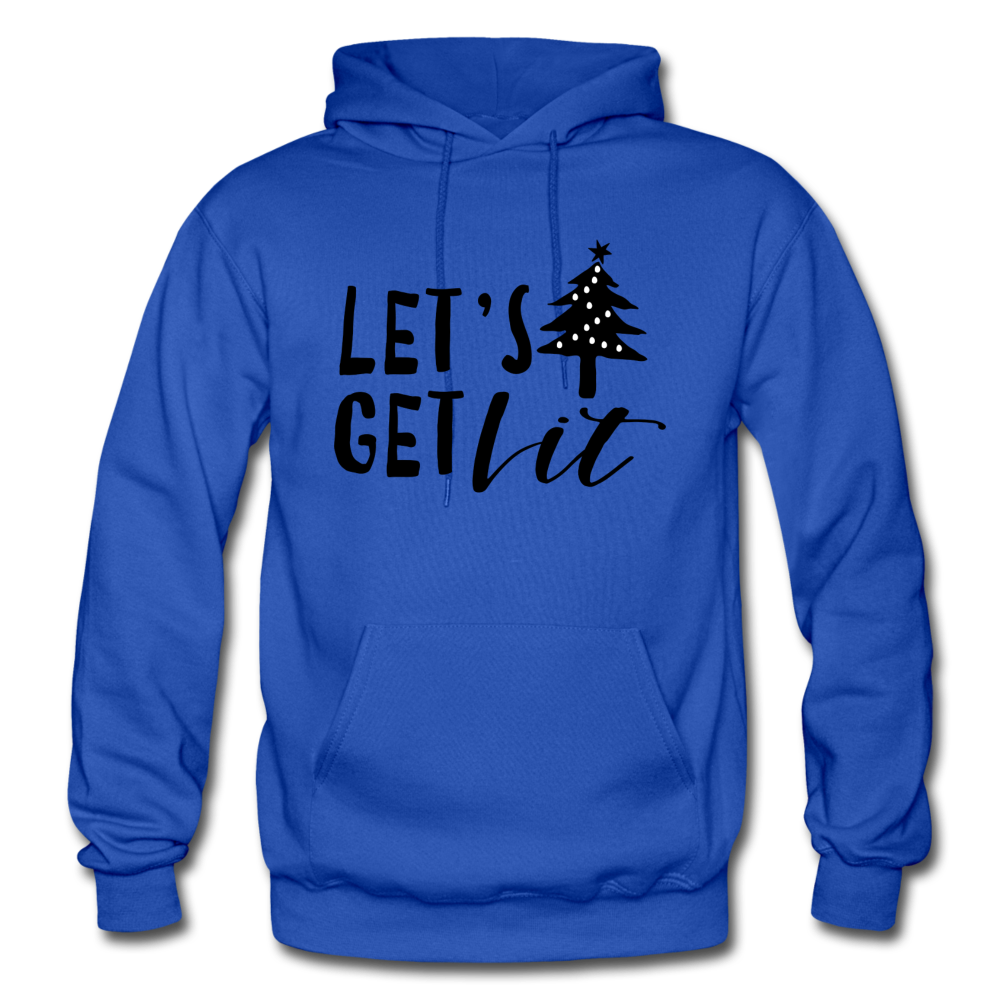Let's Get Lit Hoodie - royal blue