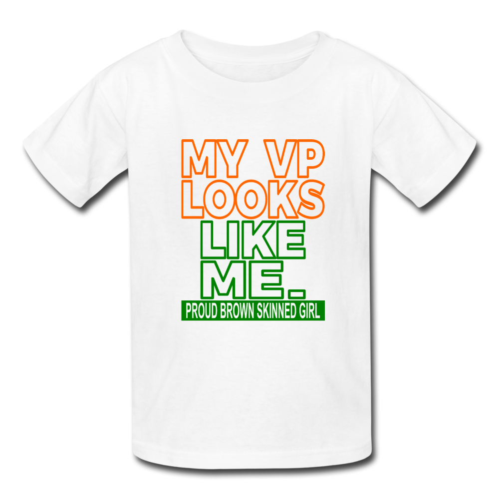 My VP Looks Like Me Girls Shirt - white