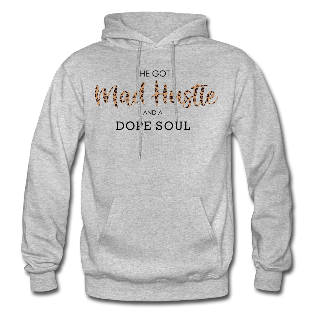 She Got Mad Hustle Hoodie - heather gray