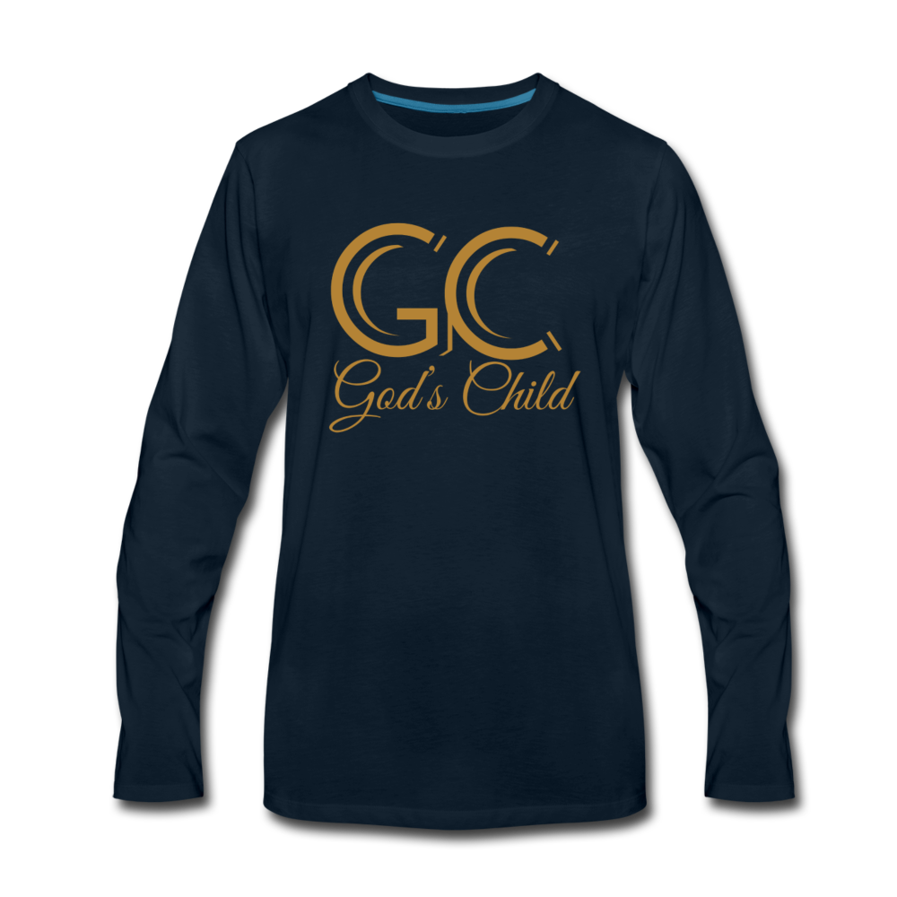 God's Child Long Sleeve T-Shirt - deep navy