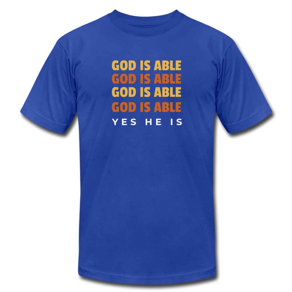 God Is Able - royal blue