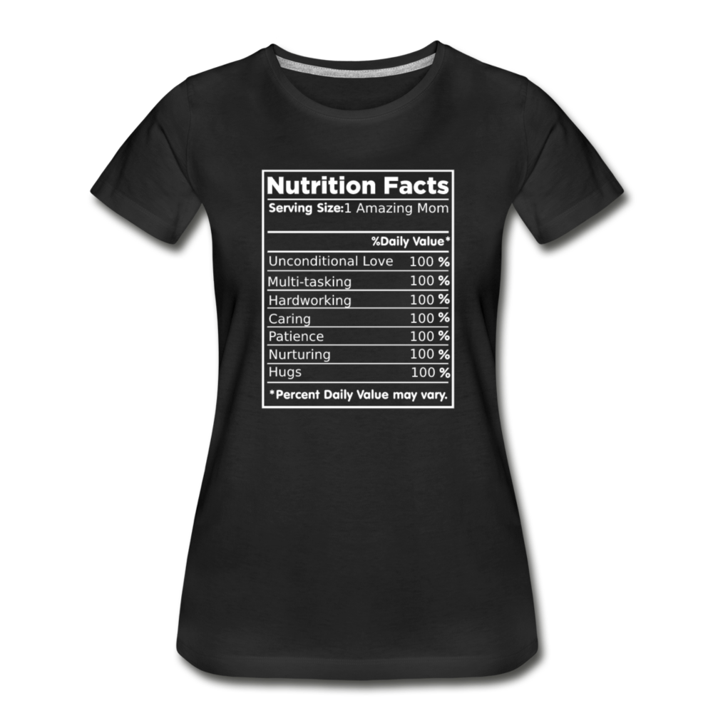 Amazon Mom Nutrition Facts - black