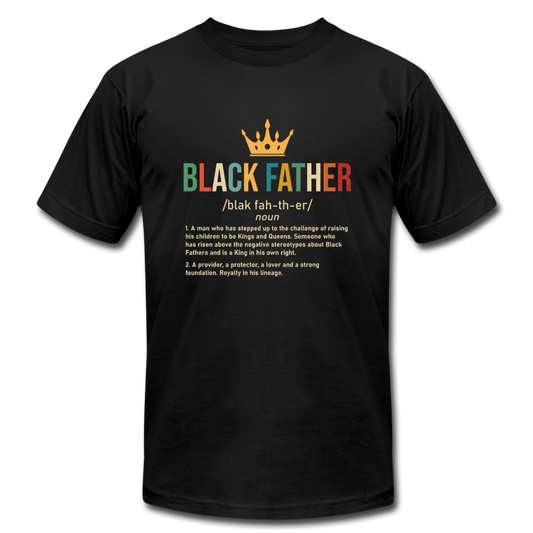 Black Father T-Shirt - black