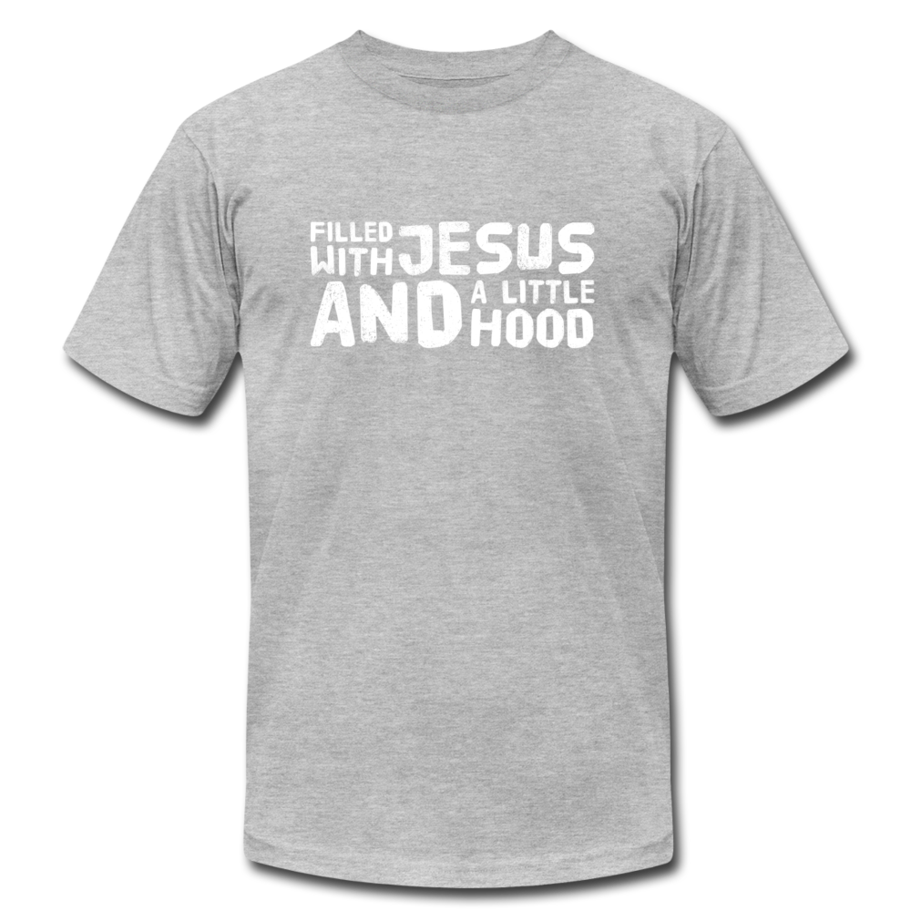 Filled With Jesus & Little Hood - heather gray
