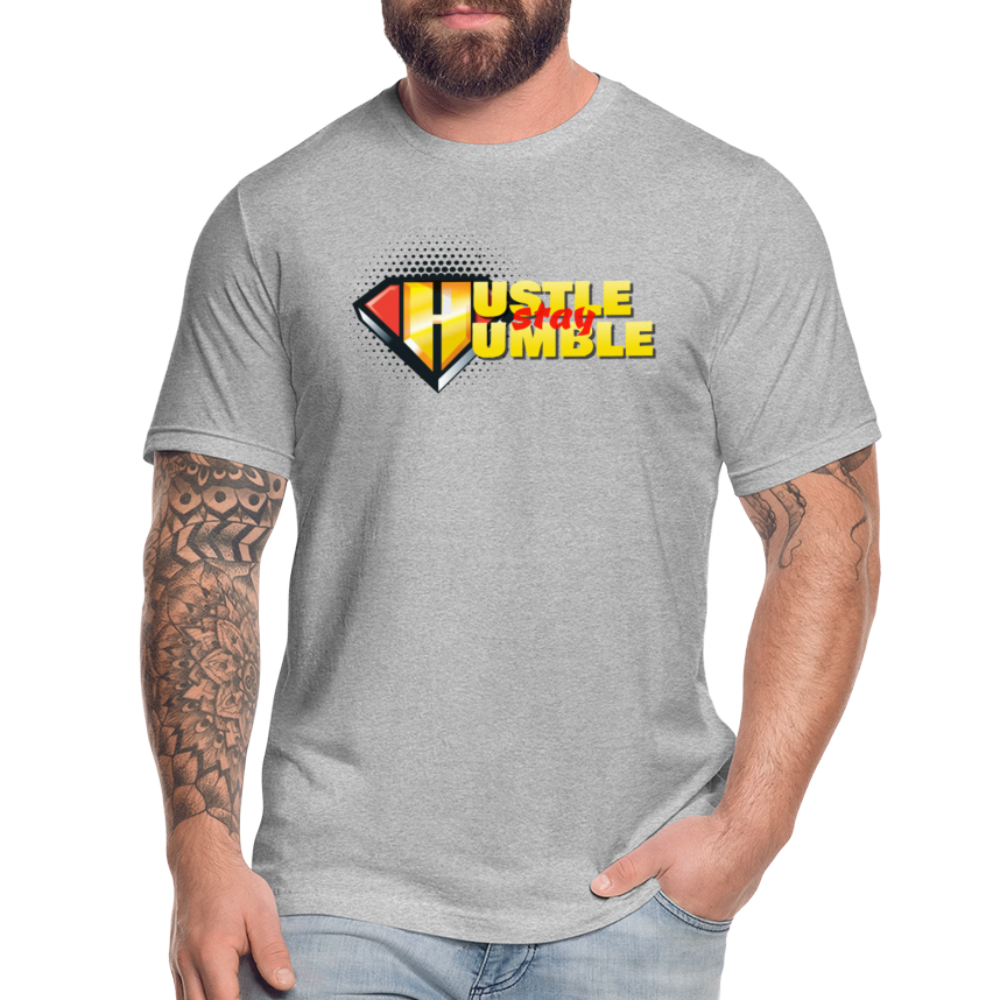 Hustle Stay Humble - heather gray