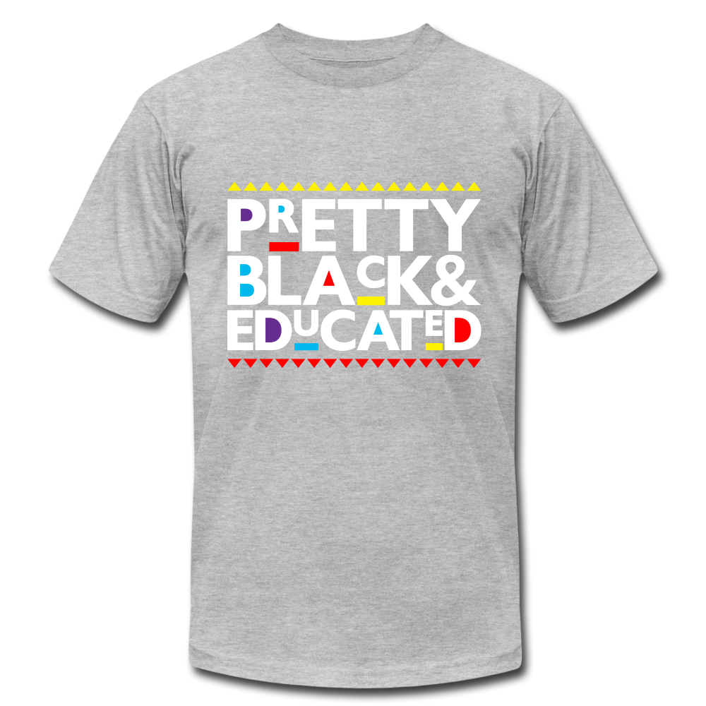 Pretty Black & Educated - heather gray
