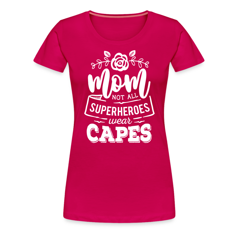 Mom Superhero Premium T-Shirt - dark pink