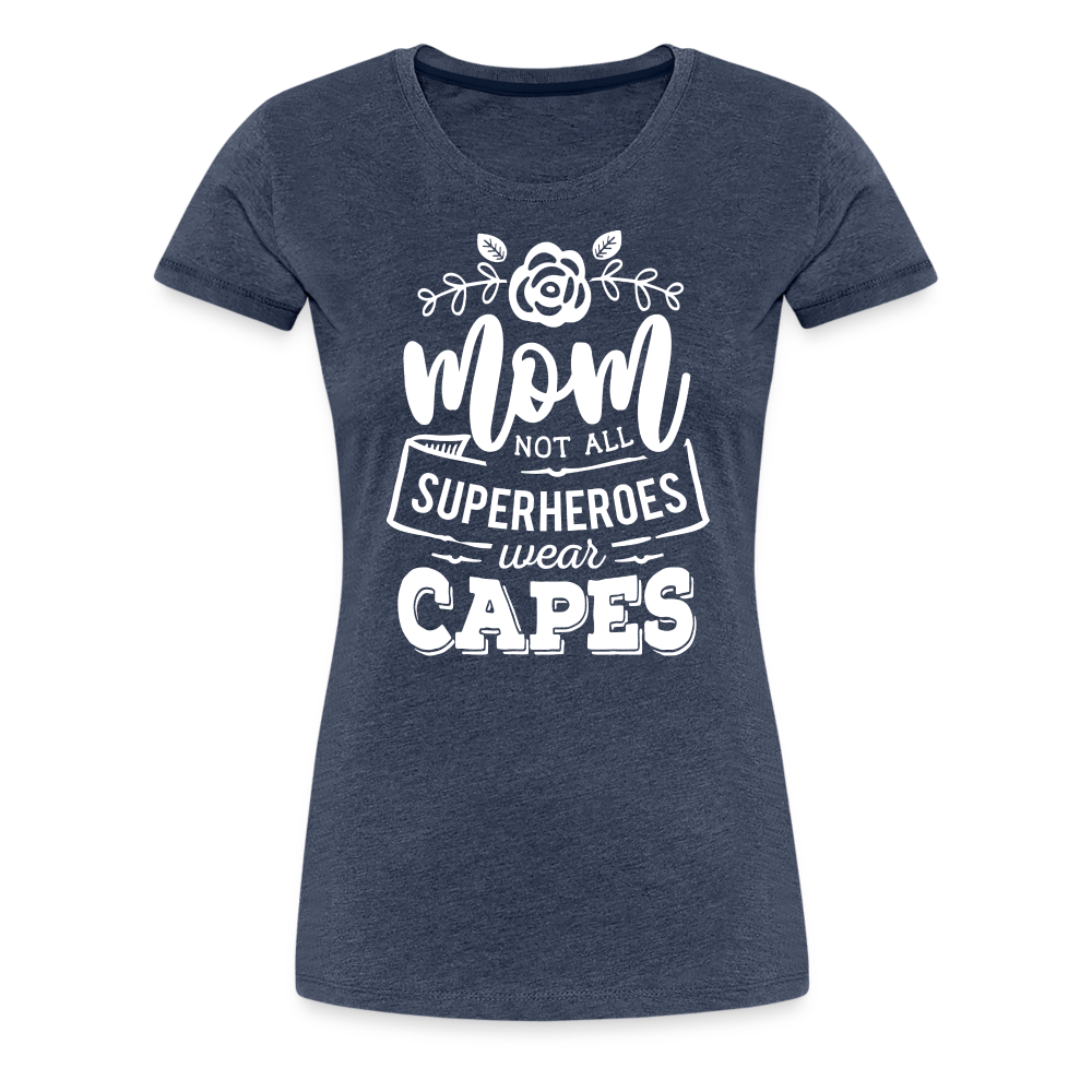 Mom Superhero Premium T-Shirt - heather blue