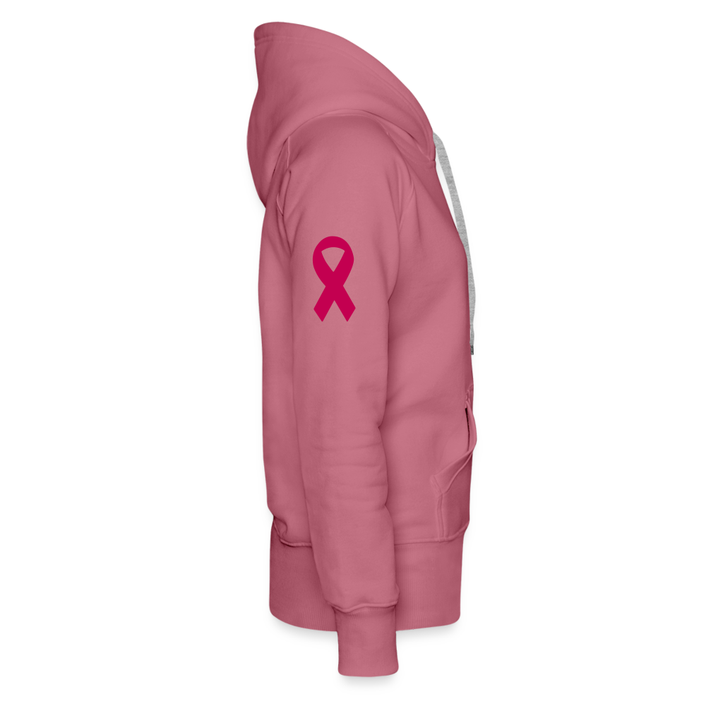 Kick Cancer's Butt Women’s Premium Hoodie - mauve