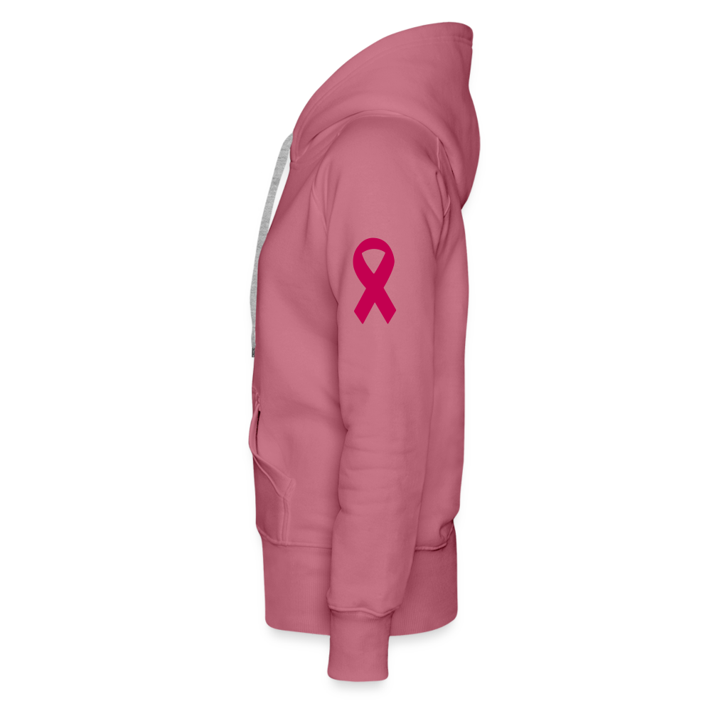 Kick Cancer's Butt Women’s Premium Hoodie - mauve