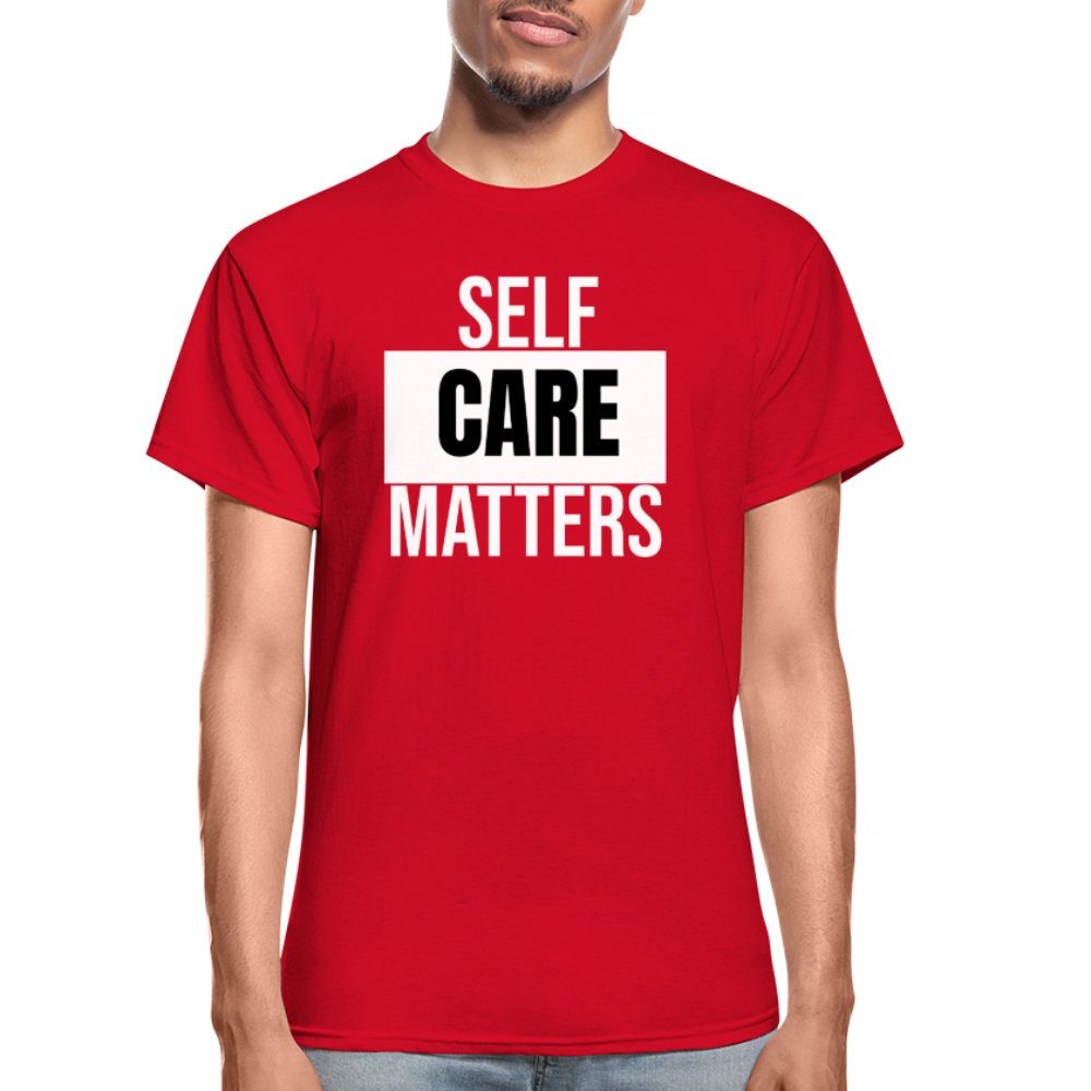 Self Care Matters Unisex T-Shirt - red
