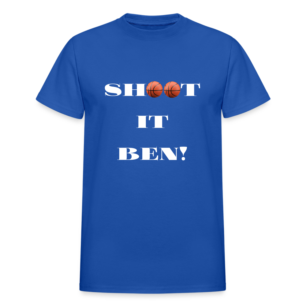 Shoot It Ben Unisex T-Shirt - royal blue