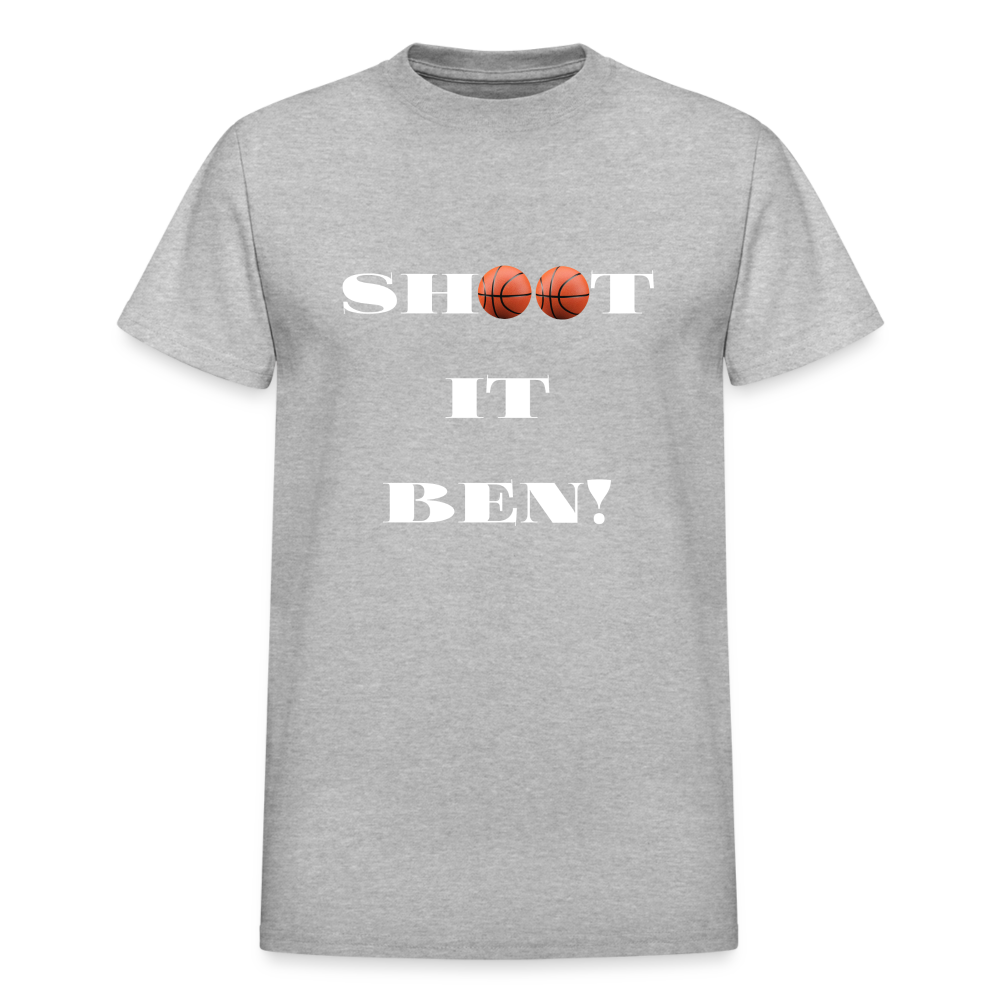 Shoot It Ben Unisex T-Shirt - heather gray