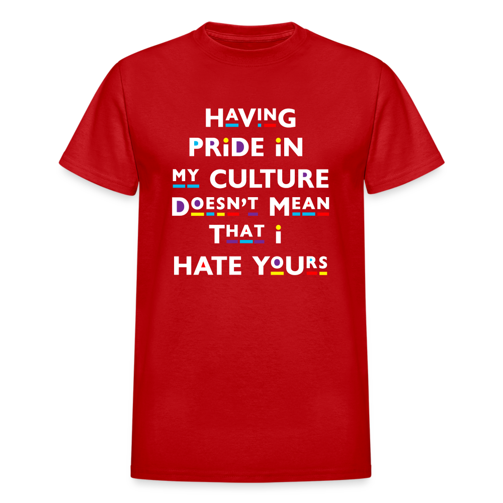 Pride In My Culuter Unisex T-Shirt - red
