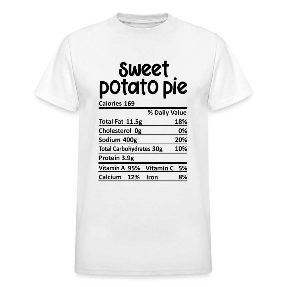 Sweet Potato Pie Ingredients Unisex Shirt - white