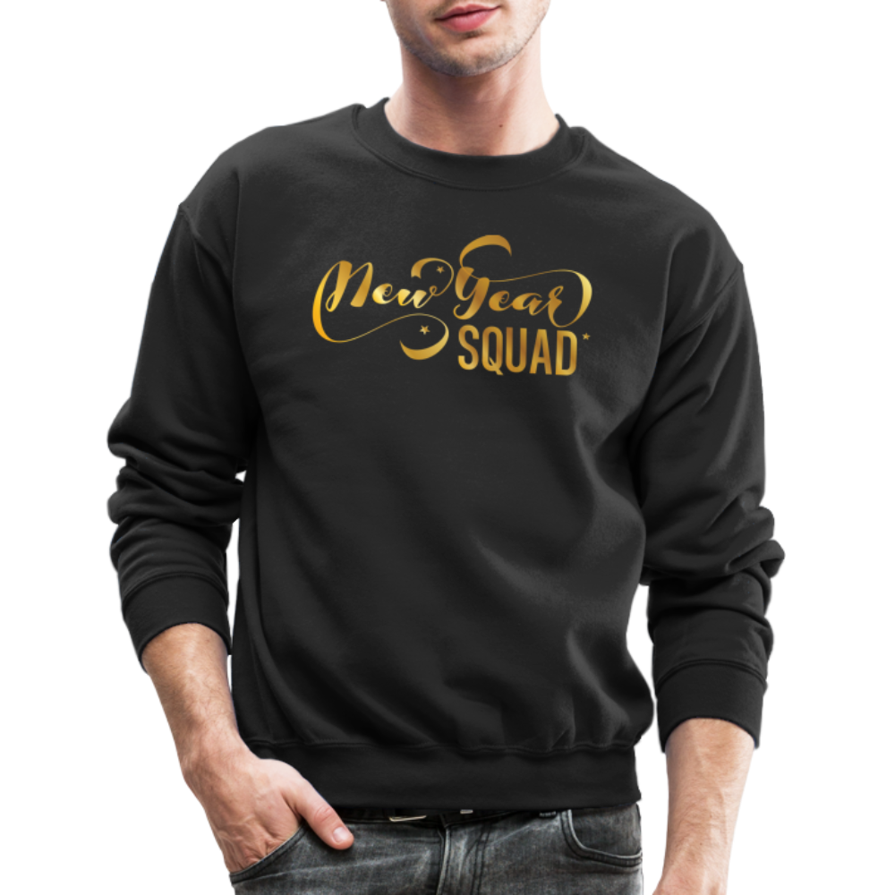 New Year Squad Crewneck Sweatshirt - black