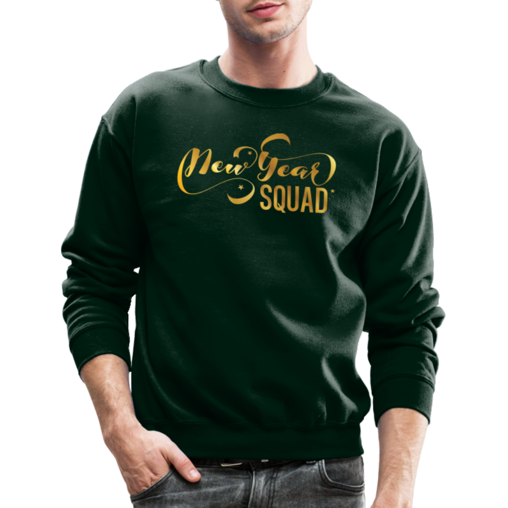 New Year Squad Crewneck Sweatshirt - forest green