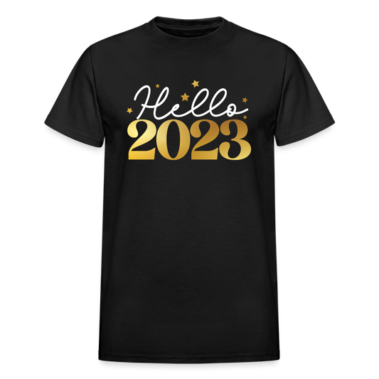 Hello 2023 Unisex T-Shirt - black