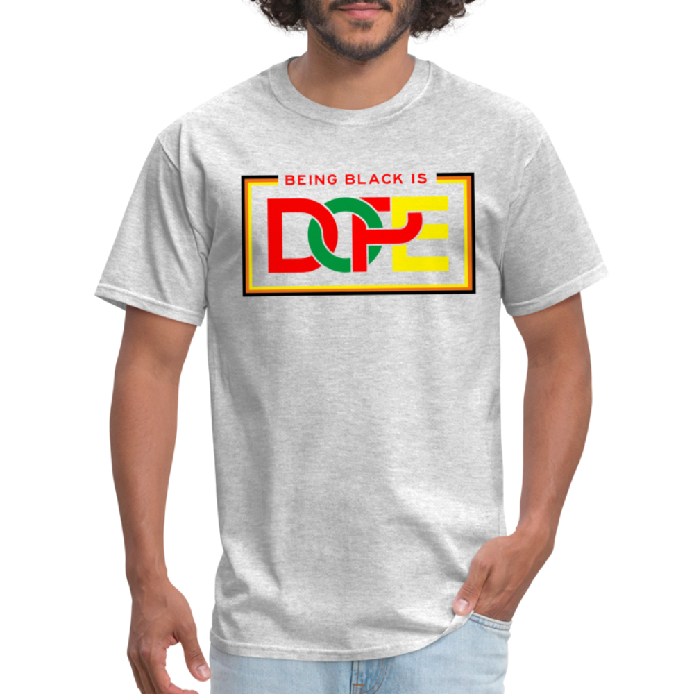 Being Black Is Dope Unisex Classic T-Shirt - heather gray