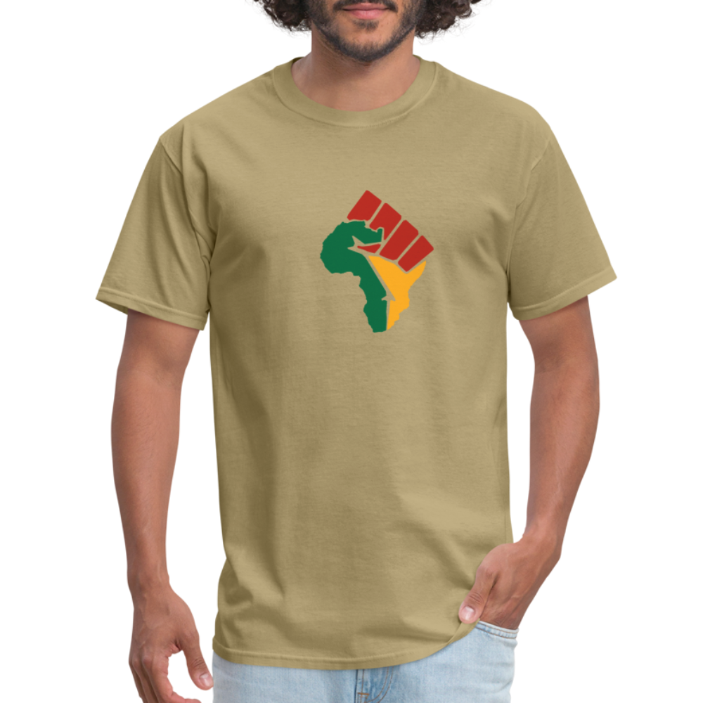 Africa Power Fist Unisex Classic T-Shirt - khaki