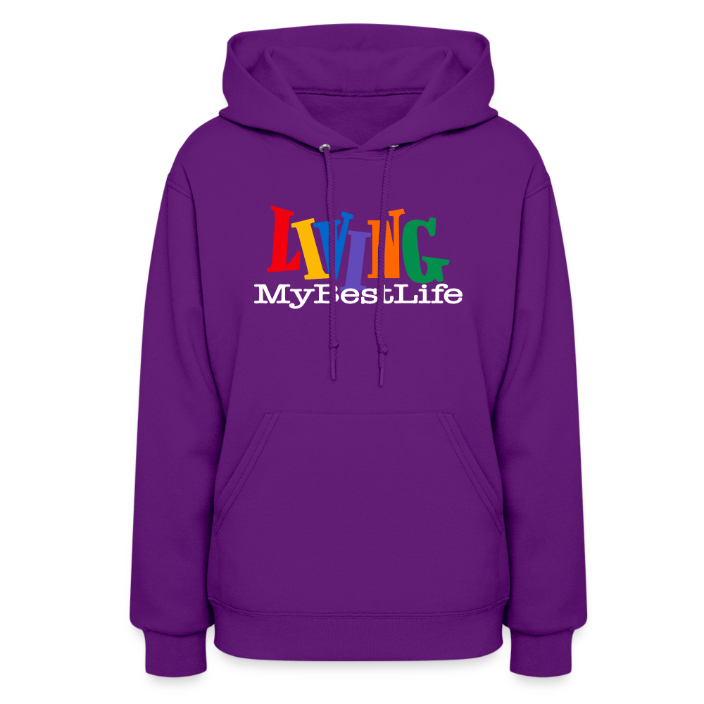 Living My Best Life Women's Hoodie - purple
