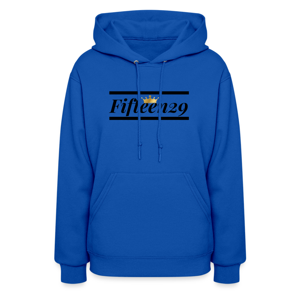 Fifteen29 (Black Letters) Women's Hoodie - royal blue