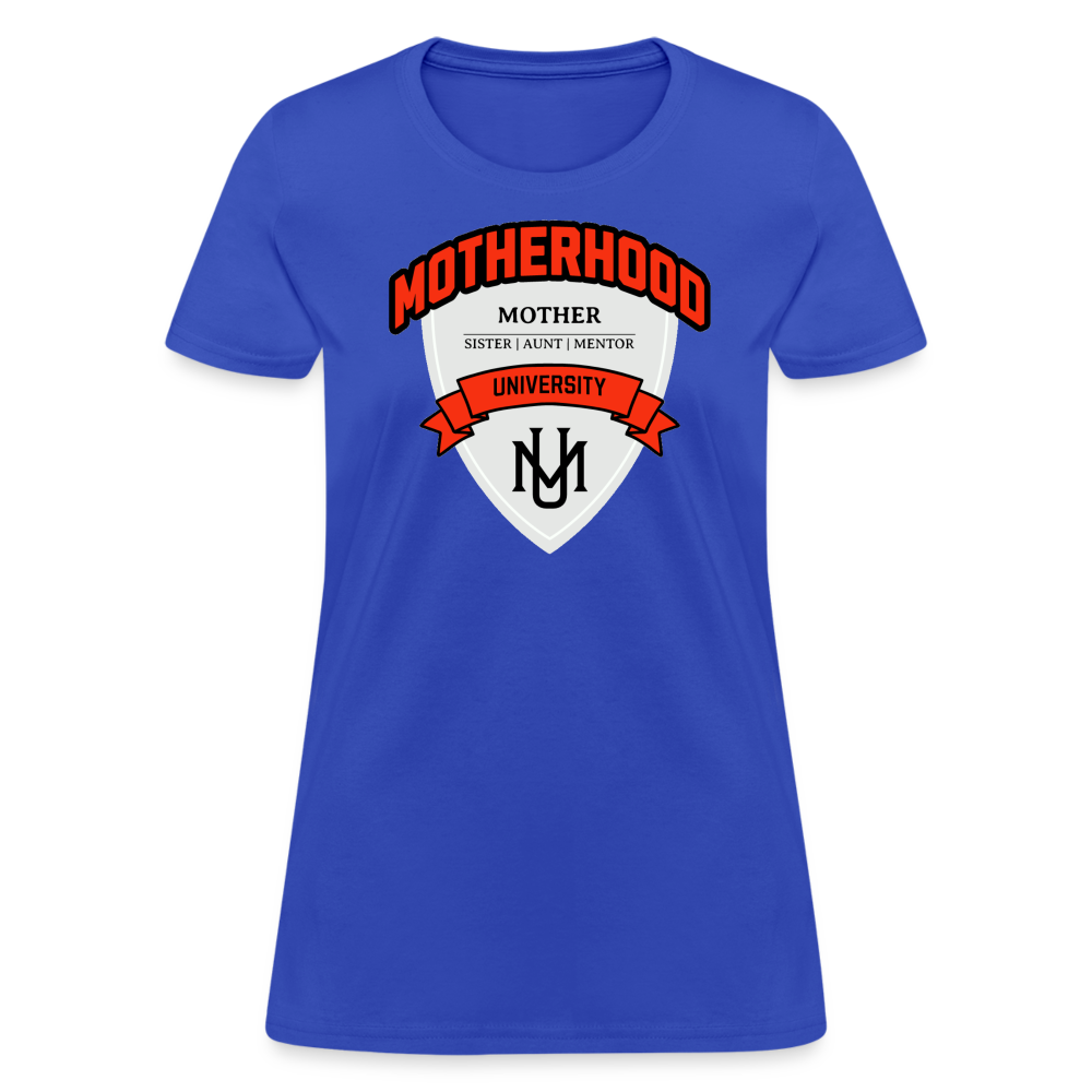 Motherhood University T-Shirt - royal blue