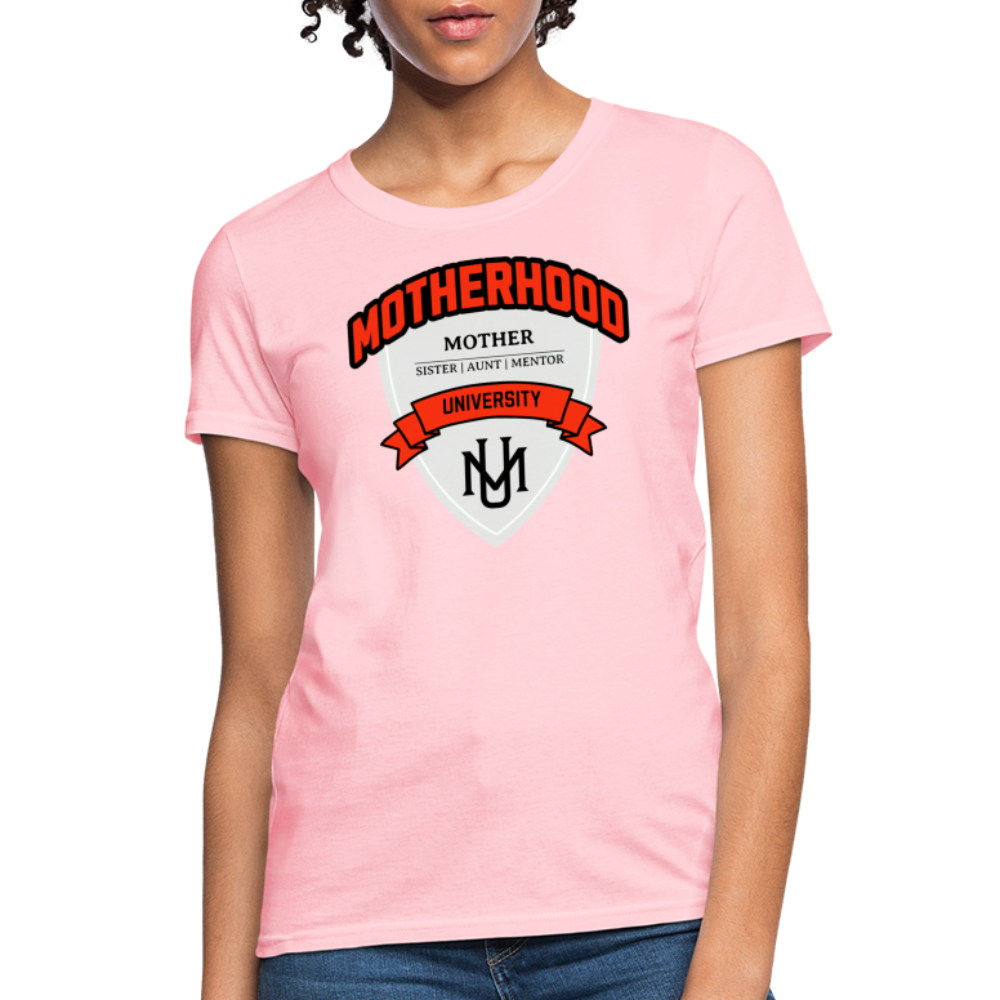 Motherhood University T-Shirt - pink