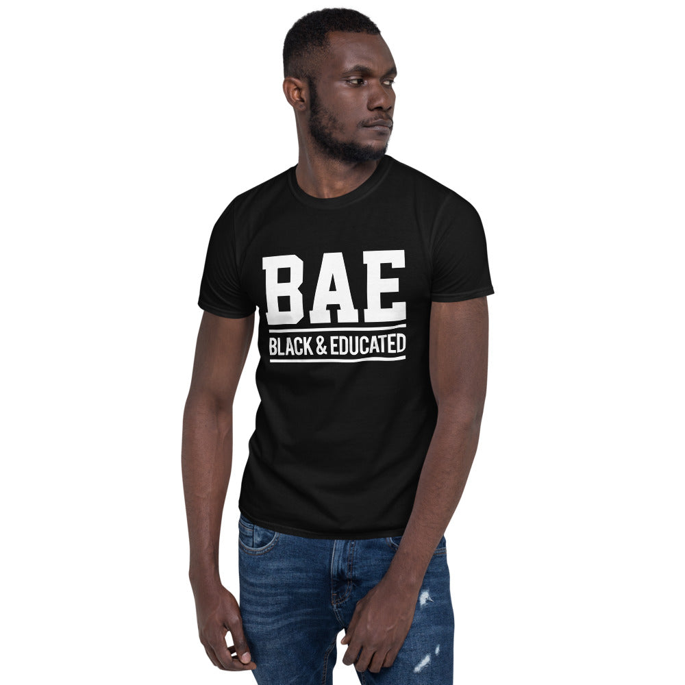 BAE-Black & Educated (White Letters)