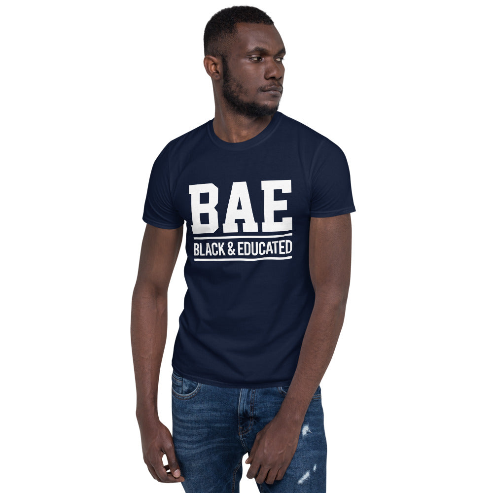 BAE-Black & Educated (White Letters)