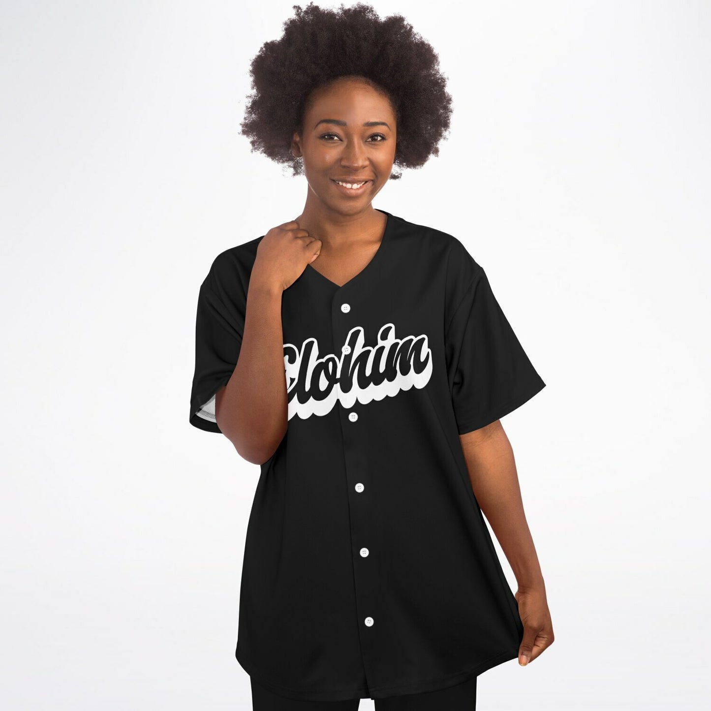 Elohim Baseball Jersey - Black