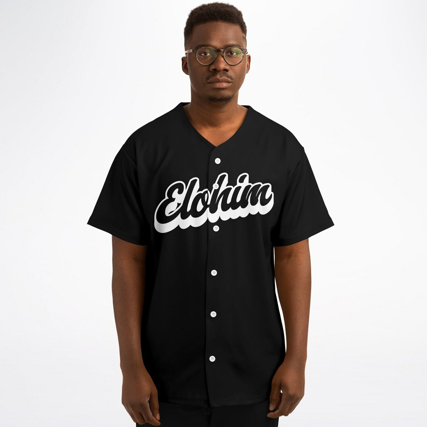 Elohim Baseball Jersey - Black