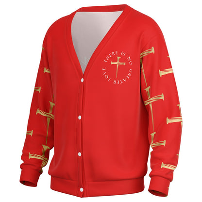 No Greater Love Cardigan - Red