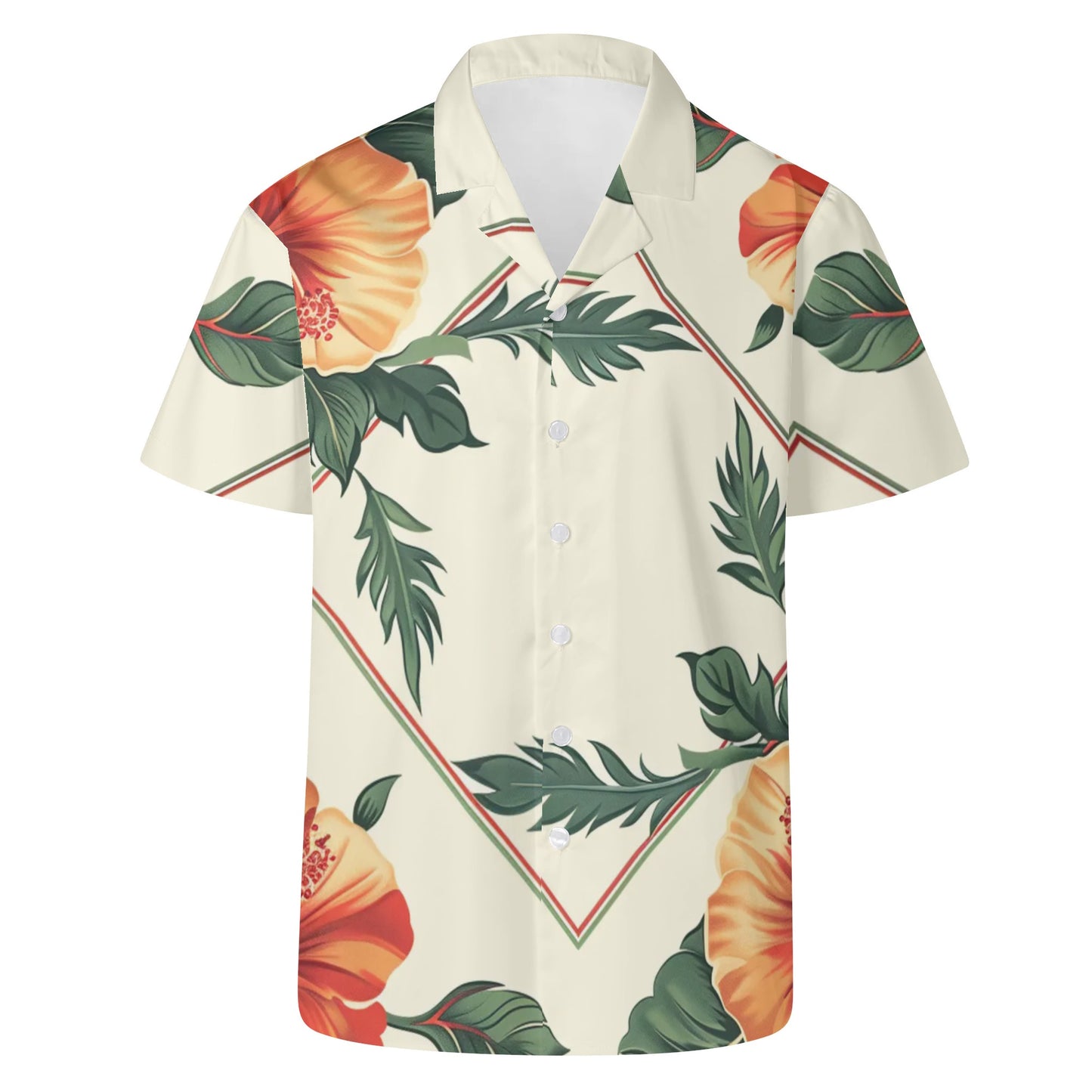 LSJ Hawaiian Passion Mens Casual Hawaiian Shirt