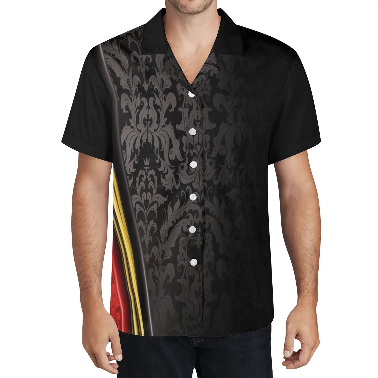 Mahogany Tiki Casual Hawaiian Shirt