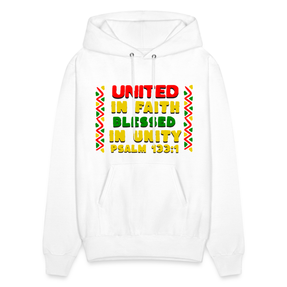 United In Faith Blessed In Unity Hoodie - white