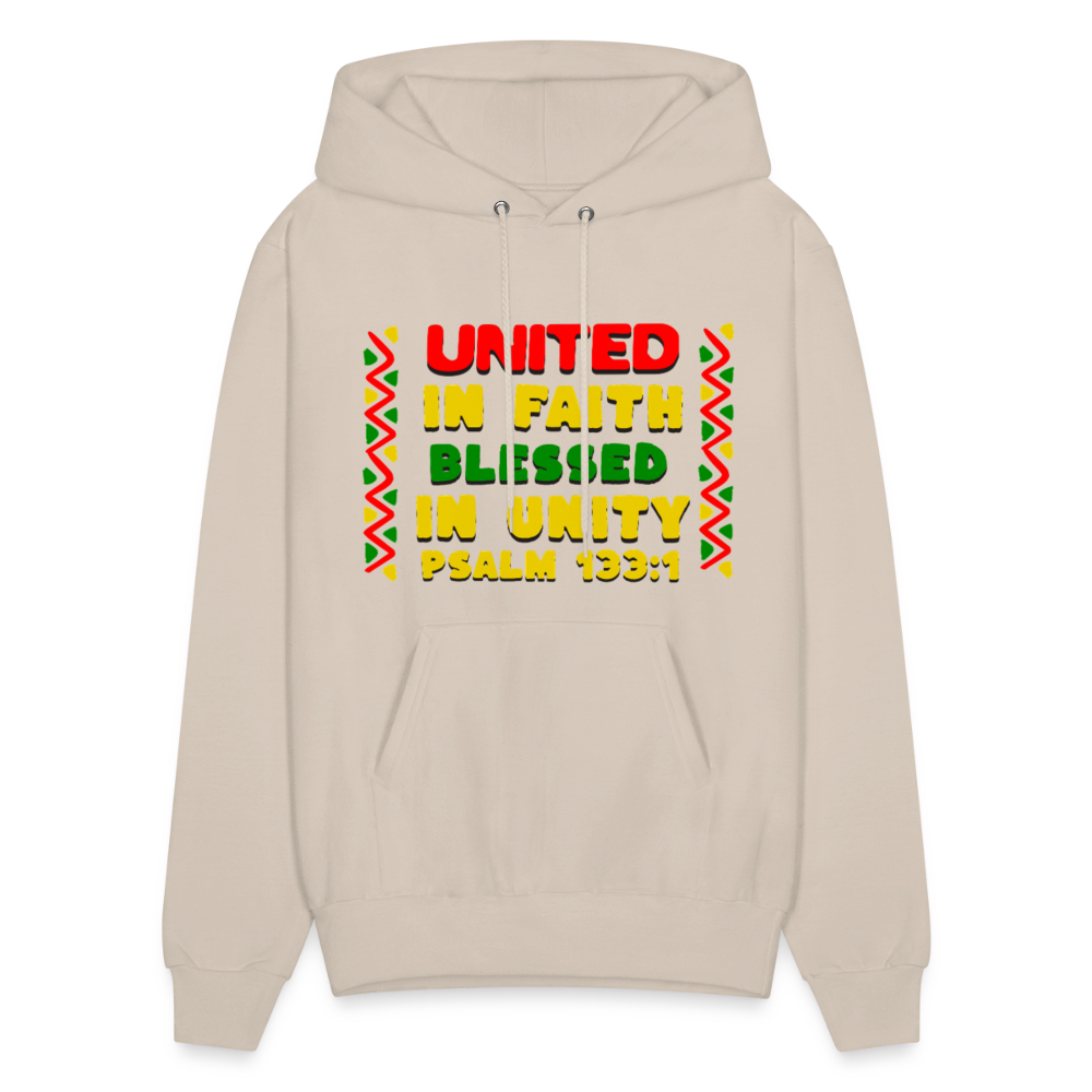 United In Faith Blessed In Unity Hoodie - Sand