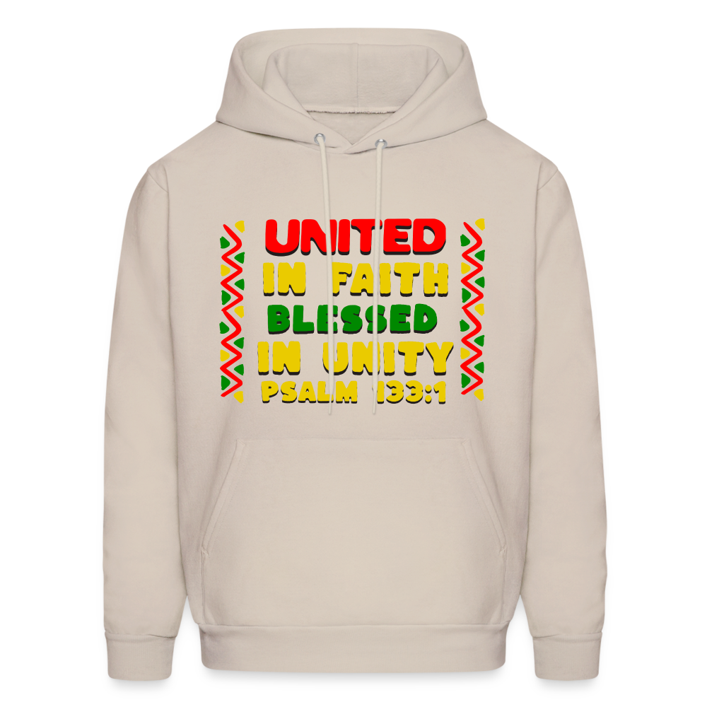 United In Faith Blessed In Unity Hoodie - Sand