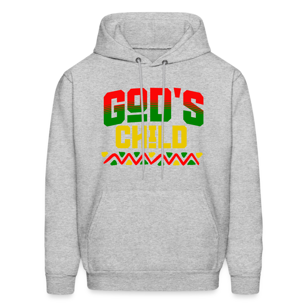 God's Child Black History Hoodie - heather gray