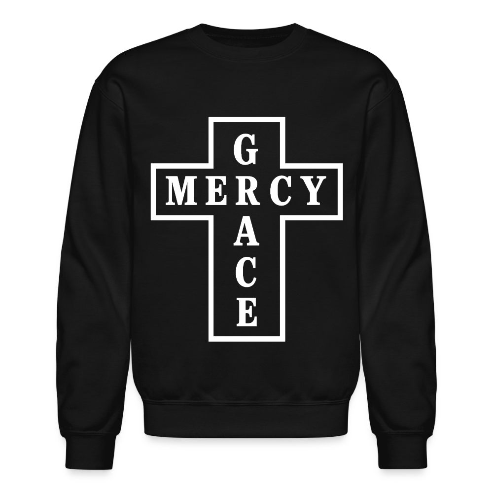 Grace & Mercy Crewneck Sweatshirt - black