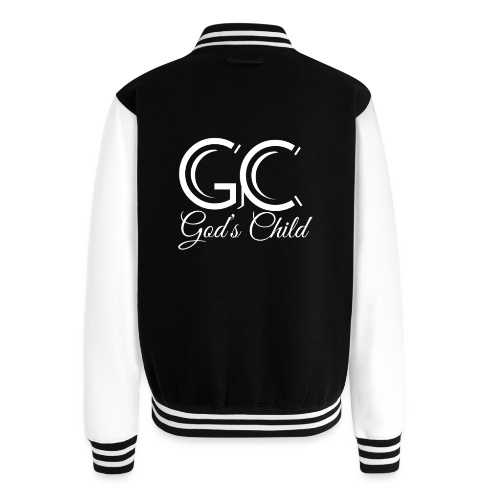 God's Child Letterman Jacket - black/white