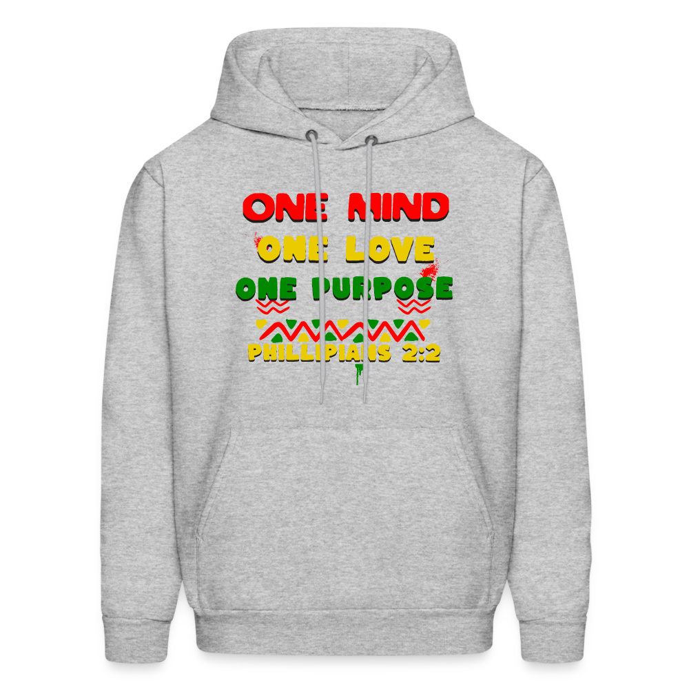 One Mind One Love One Purpose Hoodie - heather gray