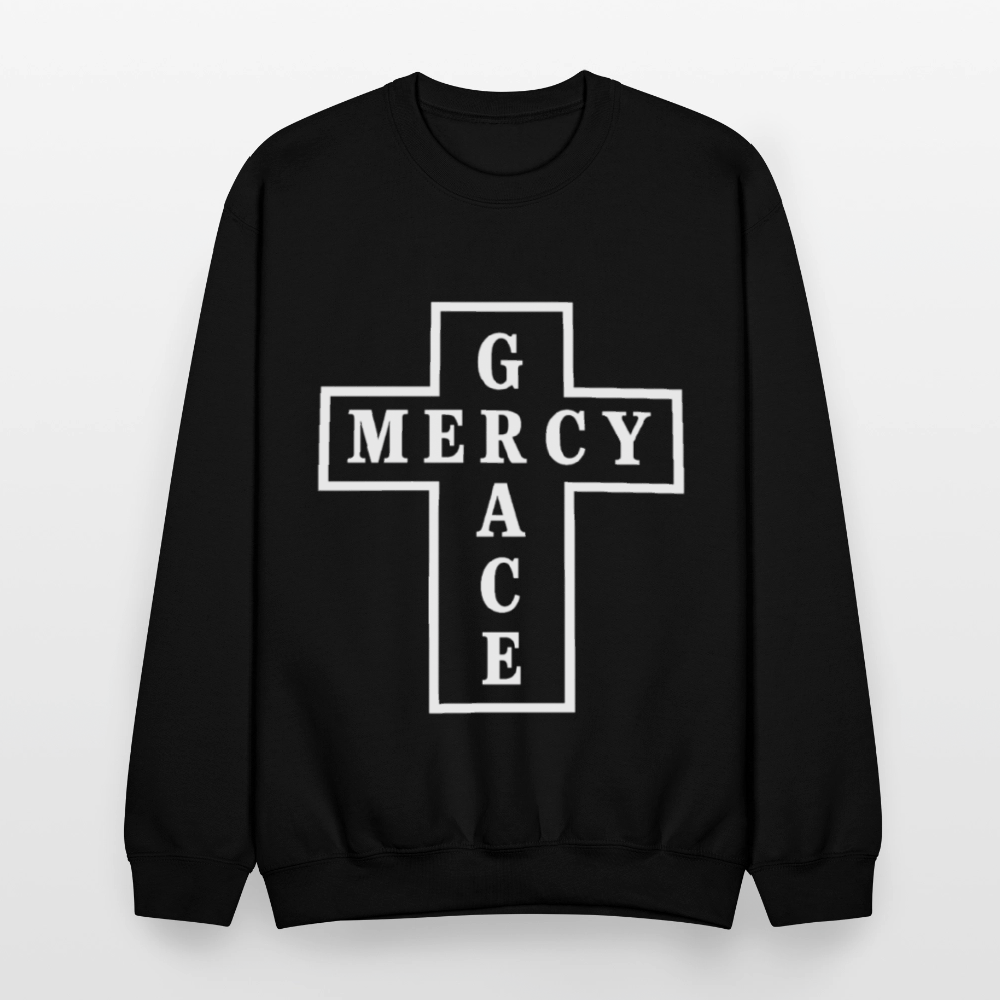 Grace & Mercy Crewneck Sweatshirt - black